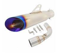 Motorcycle Exhaust Escape System 51mm Interface Mid Link Pipe Muffler Moto DB Killer Slip On For Suzuki DR160 DR150S DR 160 150S