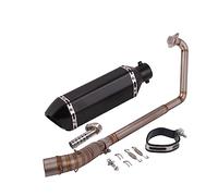 Motorcycle Exhaust Escape System Modified Muffler With Front Mid Link Pipe Removable DB Killer For CBR125 CBR125R CB125R