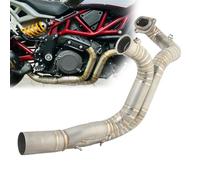 Motorcycle Exhaust Escape Systems Titanium Alloy Slip On Front Link Pipe For Indian FTR1200 FTR1200S FTR 1200 2018 2019 2020