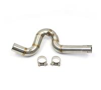 Motorcycle Exhaust For Benelli 502C 502X For TRK502 For TRK 502 2016 2017 2018 Pit Bike Middle Link Pipe Exhaust Motorcycle Stainless Steel Muffler(.c)