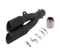Motorcycle Exhaust For Benelli For 502C For R1 For R3 For R25 Motorcycle Double Hole Exhaust Pipe Muffler Escape With DB Killer Motorcycle Exhaust Pipe(B right laser)