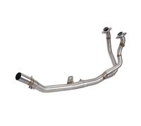 Motorcycle Exhaust For CRF1100 For CRF1100L For Africa Twin 51MM Exhaust Motorcycle Stainless Front Mid Link Pipe Middle Intermediate Connecting Pipe