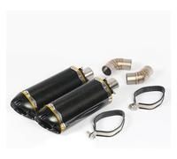 Motorcycle Exhaust For D&UCATI For Mon&ster 695 696 795 796 1100 Exhaust System 470MM Muffler Tail Pipe Baffle Slip On Connecting Tube Mid Link Pipe Muffler Silencer(5)