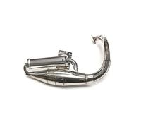 Motorcycle Exhaust For DIO 50 For DIO50 For AF18 For AF24 For AF27 For AF28 For AF30 Motorcycle Motor Exhaust Pipe Slip On Exhaust(GDW219SS-304silver)