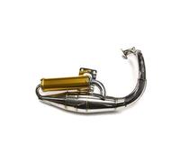 Motorcycle Exhaust For DIO 50 For DIO50 For AF18 For AF24 For AF27 For AF28 For AF30 Motorcycle Motor Exhaust Pipe Slip On Exhaust(GDW219SS-304yellow)