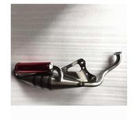 Motorcycle Exhaust For DIO50 For ZX50 For AF34 For AF35 Moped 50cc 2-Stroke Scooters Exhaust Pipe Muffler Pipe Scooter Moped Middle Intermediate Connecting Pipe(Iron red)
