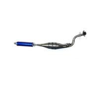 Motorcycle Exhaust For DIO50 For ZX50 For AF34 For AF35 Moped 50cc 2-Stroke Scooters Exhaust Pipe Muffler Pipe Scooter Moped Middle Intermediate Connecting Pipe(Straight)