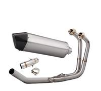 Motorcycle Exhaust For N-ja 400 Z400 2017-2025 HF High Performance System-wide Link Pipeline 570mm Pack Exhaust Muffler Pipe(TYPE A)