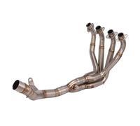 Motorcycle Exhaust For Ninja 900 Z900 2017 2018 2019 2020 2021 Motorcycle Exhaust For Escape Full System Modified Front Middle Link Pipe 51mm(Silver)