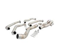 Motorcycle Exhaust For Ninja Z900 A2 2017 2018 2019 2020 2021 2022 2023 2024 Motorcycle Exhaust For Escape Systems Header Front Link Pipe Connection 51mm Muffler(Silver)