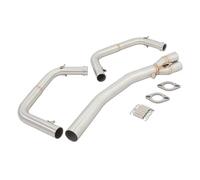 Motorcycle Exhaust For Ninja250 400 Z400 EX400 2018 2019 2020 2021 2022 Motorcycle Exhaust For Escape Modified Front Link Pipe Motorcycle Exhaust Vent Link Pipe(Silver)
