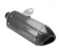 Motorcycle exhaust for pipe 28mm Motorcycle Exhaust Muffler For Pipe For Honda For Yamaha Universal 125cc 150cc 160cc(Carbon)