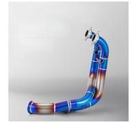 Motorcycle exhaust for pipe For DUKE 790 890 890R Motorcycle Exhaust for Pipe for Escape Refit Semi-Blue Front End System 2020-2024(TYPE D)