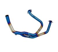 Motorcycle exhaust for pipe For Honda XL650V For Transalp 600 650 XL600 Motorcycle For Escape Manifold Kit(Blue)