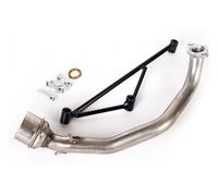 Motorcycle Exhaust For Y&amaha GY6 125cc 150cc Motorcycle Exhaust System Muffler Baffle Front Connection Link Pipe Stainless Steel Muffler Silencer(9)