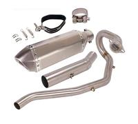 Motorcycle Exhaust For Yamaha For XG250 For Tricker All Years Pipe Motorcycle Exhaust Full System Tips Front Mid Link Slip On 51mm Mufflers Escape(4)