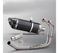 Motorcycle Exhaust Front Link Pipe Slip On 51MM Muffler For For Ninja 400 EX400 Z400 17 2018-2025