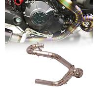 Motorcycle Exhaust Front Mid Pipe Titanium Alloy Slip On For Ducati Scrambler Unban Enduro 2015 2016 2017 2018 2019 2020
