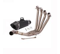 Motorcycle Exhaust Full System Front Mid Link Pipe Escape 51mm Moto Muffler For CB650F CB650R CBR650 CBR650F 2014-2022