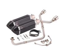 Motorcycle Exhaust Full System Modified Double Hole Escape Front Middle Link Pipe Muffler For MSX125 MSX 125 street(8)