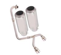 Motorcycle Exhaust Full System Modify Double Hole Escape Moto Muffler 51mm Front Link Pipe For GROM MSX125 MSX 125 SF125