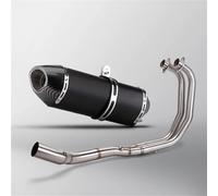 Motorcycle Exhaust Full System Slip Muffler Front Link Pipe Front Link Pipe With For Yamaha R25 R3 MT03 2015-2024(Style 2)
