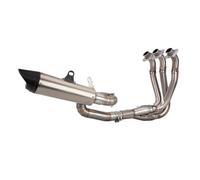 Motorcycle Exhaust Link Pipe Full Exhaust System for Triumph Street Triple 765 - Stainless Steel Cyclone Section