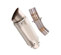 Motorcycle Exhaust Mid Link Pipe And 51mm Vent Tube Stainless Steel System For CBR400 CBR500R CBR 400 500 R 2016 2017 2018 2019 2020