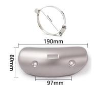 Motorcycle Exhaust Mid Link Pipe For CB650F CB400 Motorcycle Exhaust Pipe Protector Heat Shield Cover Guard Anti-scalding Universal End Silencers Muffler Section(1)