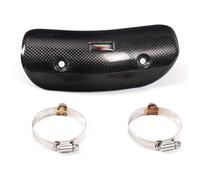 Motorcycle Exhaust Mid Link Pipe For Kawaskai Z800 Motorcycle Exhaust Muffler Pipe Leg Protector Heat Shield Cover Carbon Steel End Silencers Universal Muffler Section(15)
