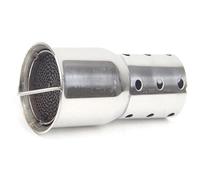 Motorcycle Exhaust Mid Link Pipe For Universal 35mm 42mm 45mm 48mm 51mm 60mm Motorcycle Exhaust Muffler Catalyst DB Killer Silencer Noise Sound Eliminator Muffler Section(A4 51mm Cata)