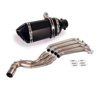 Motorcycle Exhaust Middle For CB650F CB650R CBR650 CBR650F 2014-2022 51mm Exhaust System Muffler Tail Tip Front Link Tube Stainless Steel Slip On(12)