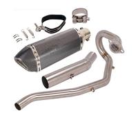 Motorcycle Exhaust Middle For Y&amaha XG250 For Tricker All Years Motorcycle Full Exhaust System Tips Front Mid Link Pipe Slip On 51mm Mufflers Escape(1)