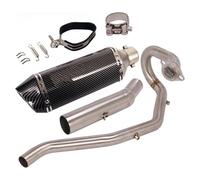 Motorcycle Exhaust Middle For Y&amaha XG250 For Tricker All Years Motorcycle Full Exhaust System Tips Front Mid Link Pipe Slip On 51mm Mufflers Escape(7)