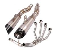 Motorcycle Exhaust Middle For Z1000 2010-2021 Z1000SX Until 2019 Full Exhaust System Motorcycle Exhaust Pipe Muffler Header Mid Pipe Slip On(3)