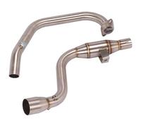 Motorcycle Exhaust Middle Link For Suzuki For GIXXER155 GSX150F GIXXER SF 155 GSX 150F Full System Exhaust Muffler Front Pipe Motorbike Exhaust End Silencers
