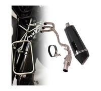 Motorcycle Exhaust Middle Link For T&riumph For Tiger 900Rally Pro 2020 2021 Accessories Lossless Motorcycle Full System Carbon Fiber Front Link Tube Modified(A)