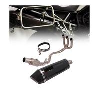 Motorcycle Exhaust Middle Link For T&riumph For Tiger 900Rally Pro 2020-2021 Lossless Full Exhaust System Carbon Fiber Tail Pipe Front Link Tube Accessories Motorcycle(A)