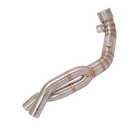 Motorcycle Exhaust Middle Link For Yamaha R1 YZF-R1 2007 2008 Exhaust Escape Modified Middle Link Pipe Collector Tube Slip On Motorbike Exhaust End Silencers