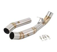 Motorcycle Exhaust Middle Link For Z1000 2007 2008 2009 Z1000 Z 1000 2007-2009 Slip On Escape Muffler Middle Link Pipe Motorbike Exhaust End Silencers