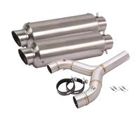 Motorcycle Exhaust Middle Link Pipe For Aprilia Shiver 750 Sl750 Shiver750 Gt 750Gt 2008-2017 Exhaust Silencer 51Mm Exhaust Muffler Muffler Exhaust(Color 5)