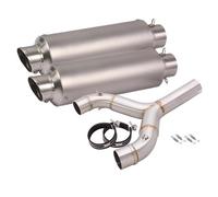 Motorcycle Exhaust Middle Link Pipe For Aprilia Shiver 750 Sl750 Shiver750 Gt 750Gt 2008-2017 Exhaust Silencer 51Mm Exhaust Muffler Muffler Exhaust(Color 6)