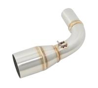 Motorcycle Exhaust Middle Link Pipe Slip On For Suzuki DR160 DR150S 160 150s Stainless Steel System 50.5MM Muffler Tail Muffler