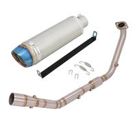 Motorcycle Exhaust Middle Pipe For Y&amaha YZF R15 V3 V4 R125 MT125 2020-2023 Motorbike Exhaust End Silencers Exhaust Escape Modified Front Link Pipe Muffler(Type 8)