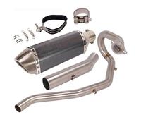 Motorcycle Exhaust Middle Pipe For Yamaha XG250 For Tricker All Years Motorcycle Muffler Full Exhaust System Tips Mid Link Pipe Slip On 51mm Mufflers Escape(3)