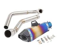 Motorcycle Exhaust Middle Pipe For Yamaha YZF R15 2008-2017 For MT-15 For MT 125 Full Exhaust System Muffler Pipe Motorcycle Slip On Front Tube Headers(10)