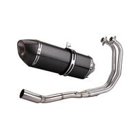 Motorcycle Exhaust Moto Full Systems Front Middle Link Pipe Muffler For Yamaha YZF R3 R25 MT03 Accessories Modified Systems(D carbon)