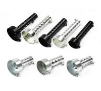 Motorcycle Exhaust Motorcycle Exhaust Muffler DB Killer Silencer Iron Eliminator Sound Adjustable Universal Baffle Insert 35mm/42mm/45mm/48mm/60mm(3.5 silver)