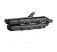 Motorcycle Exhaust Motorcycle Exhaust Slip-on Muffler for Pipe Tube with Heat Shield Cover for Kawasaki Eliminator 450 500 2024-2026(Double pipe)