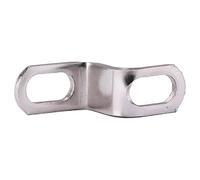 Motorcycle Exhaust Mounting Bracket, 6x6x2.8cm Motorbike Rear Header Pipe, Z Support Stand Joint for Motorbike Silencer Exhaust Pipes Stainless Steel Silver Tone